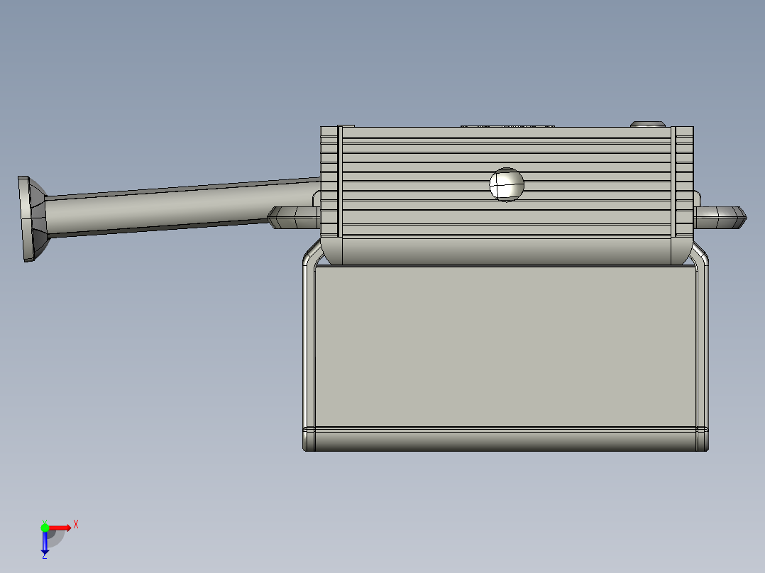 悬臂控制操控箱键盘支架-H1-固定底座-90度箱体连接器-500俯视图
