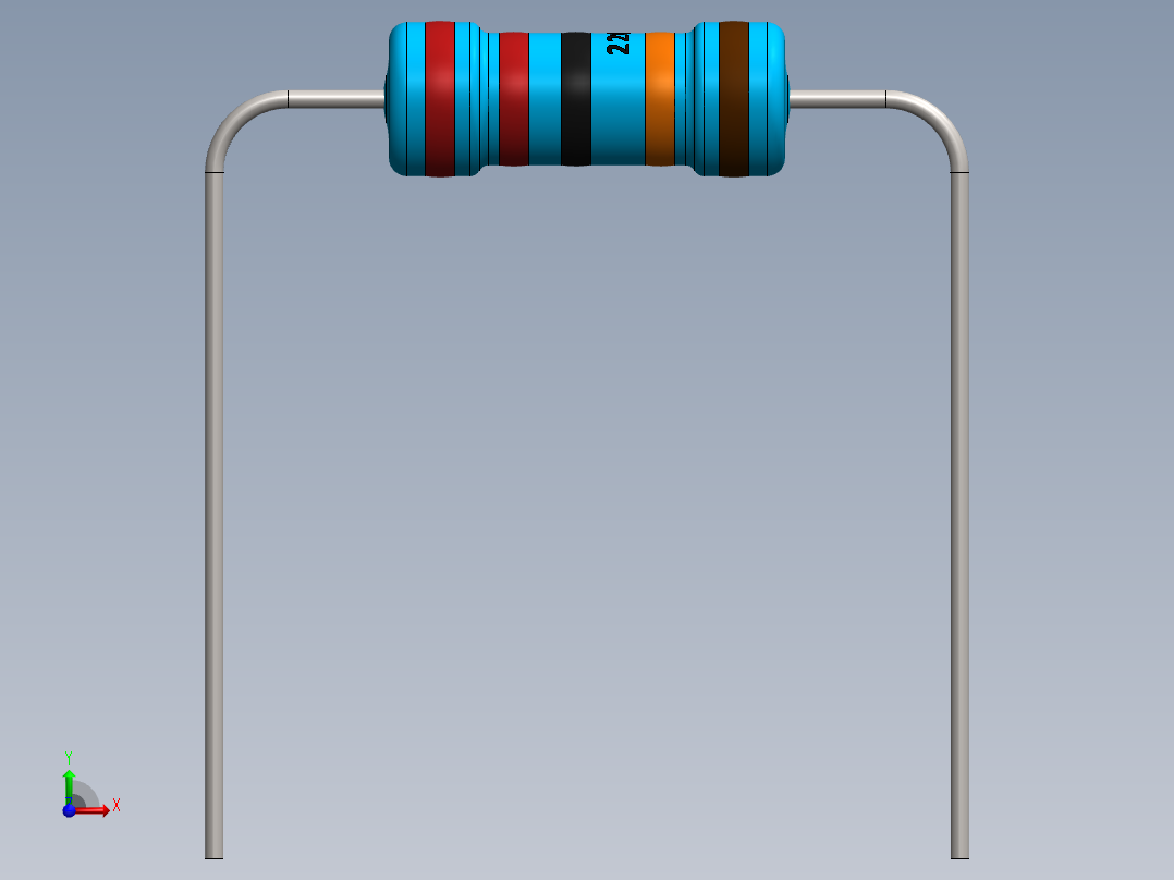 电容器 二极管 电阻器-Resistor 220K Ohm 1 Watt前视图