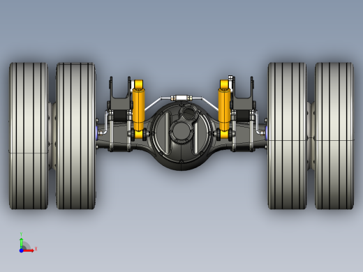 矿用车油气悬架车桥catia三维图828343==40前视缩略图