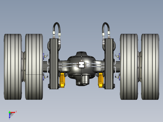 矿用车油气悬架车桥catia三维图828343==40俯视缩略图