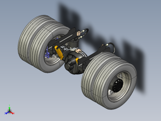 矿用车油气悬架车桥catia三维图828343==40正等轴测缩略图