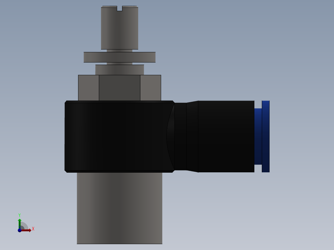 Ø8 x 3-8 - CONTROLE DE FLUXO 90° BANJO (C0K510838)前视图