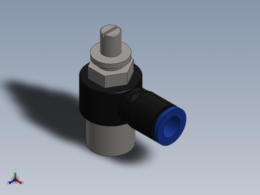 Ø8 x 3-8 - CONTROLE DE FLUXO 90° BANJO (C0K510838)正等轴测缩略图