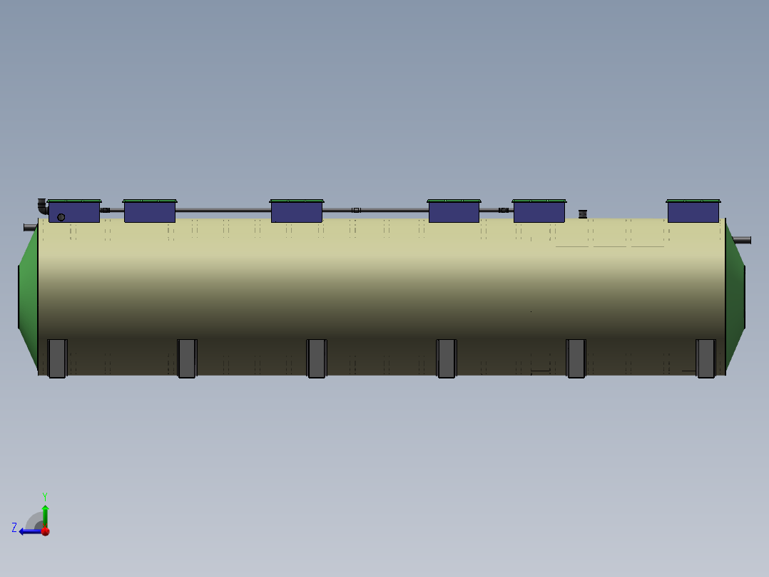HYL-B100分布集中式一体化污水处理设备右视图