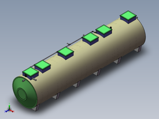 HYL-B100分布集中式一体化污水处理设备正等轴测缩略图