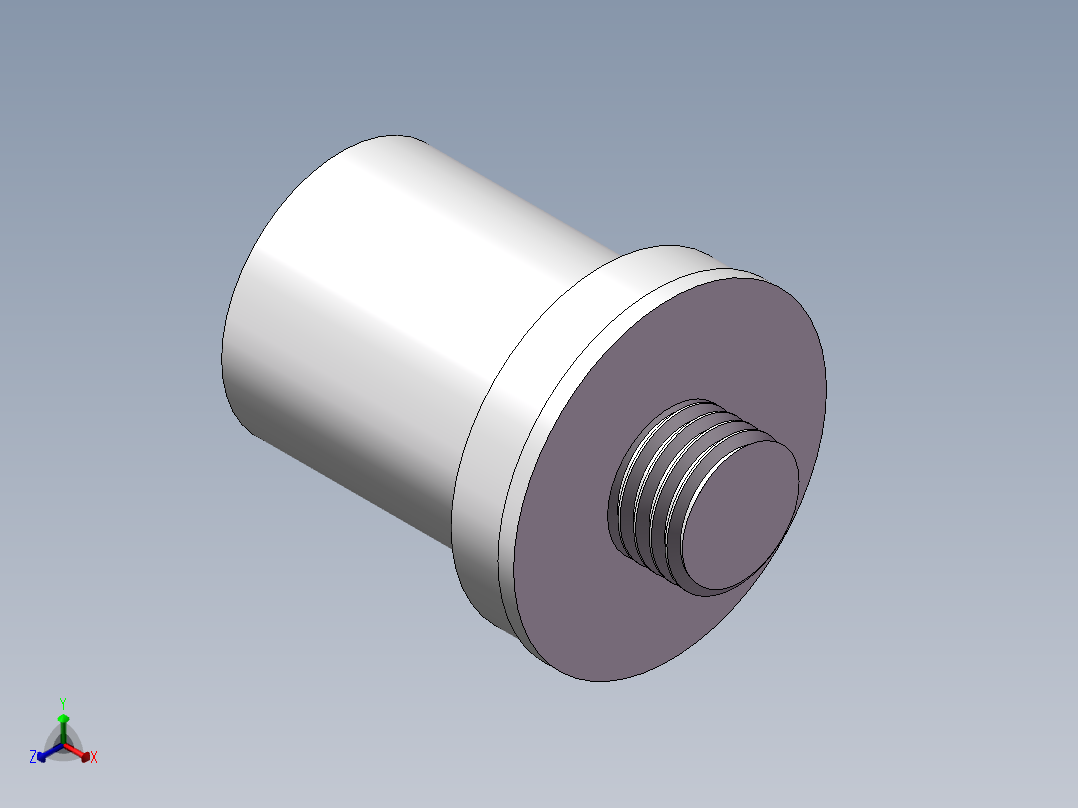 螺杆2正等轴测图