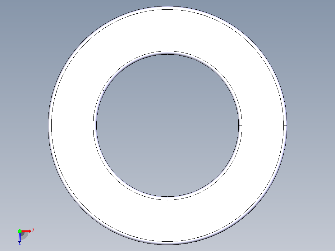 平面推力球轴承51105俯视图