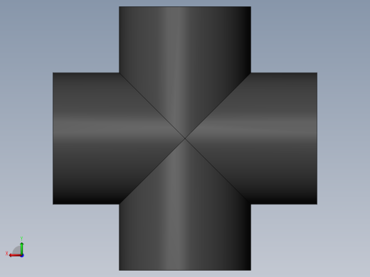 PVC管件-2in Cross左视缩略图