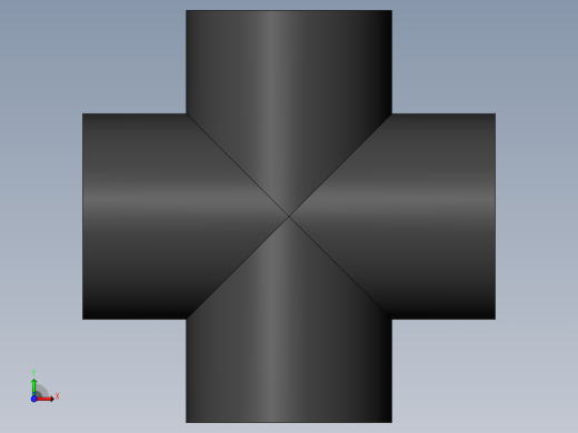 PVC管件-2in Cross右视缩略图