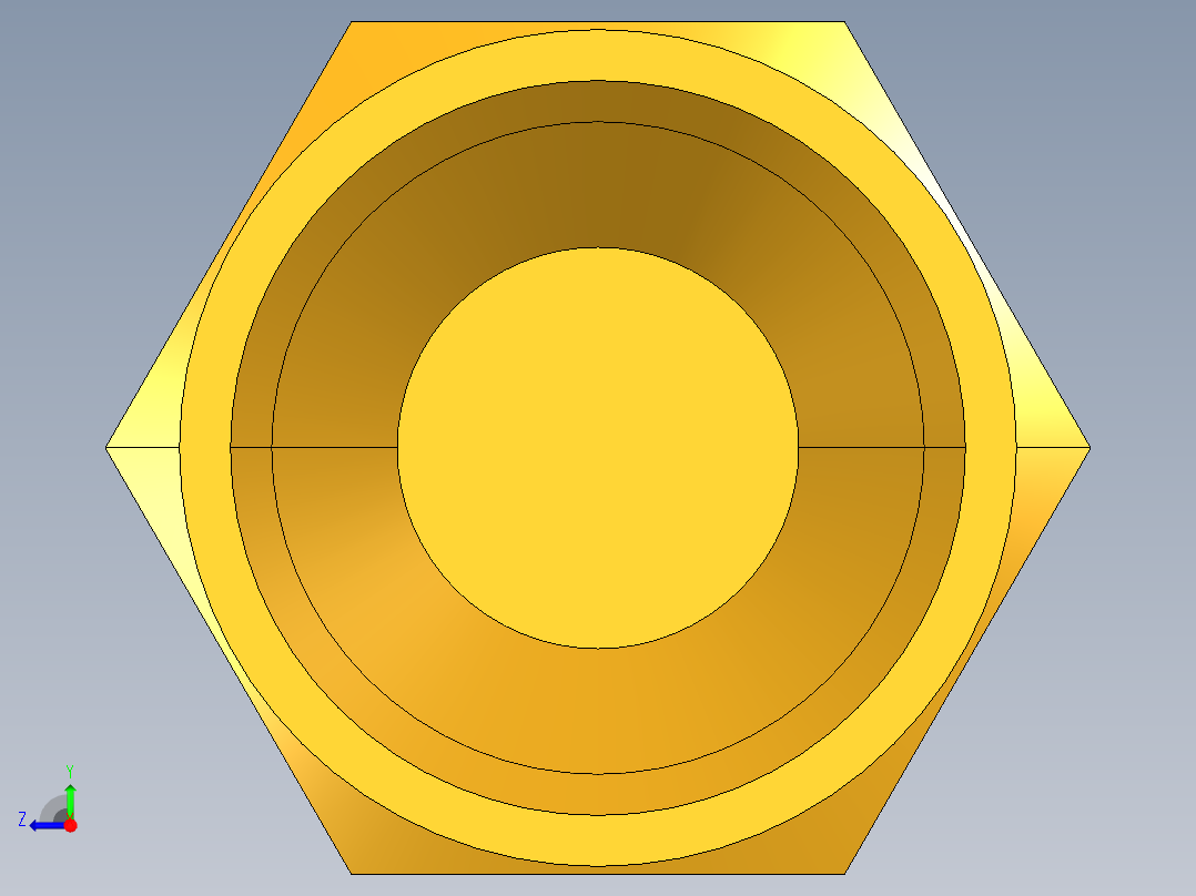 扩口式工业通用硬管接头Cap Nut 640F-10右视图
