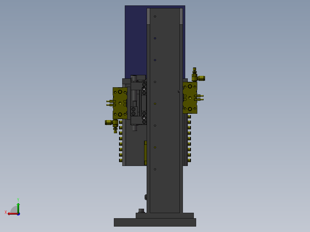 升降供料机构后视图