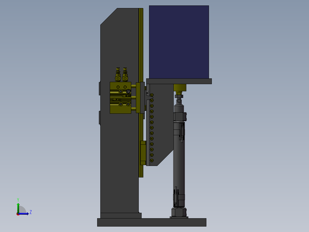 升降供料机构左视图