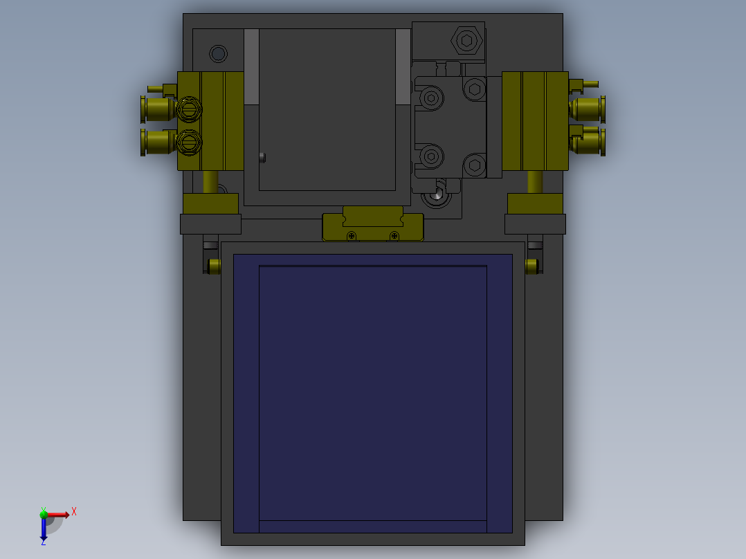 升降供料机构俯视图