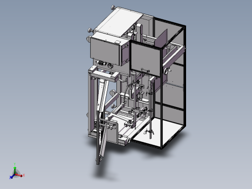 一台纸箱包装机