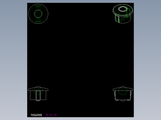萬向滾珠06-2D多系列多零件图纸模型