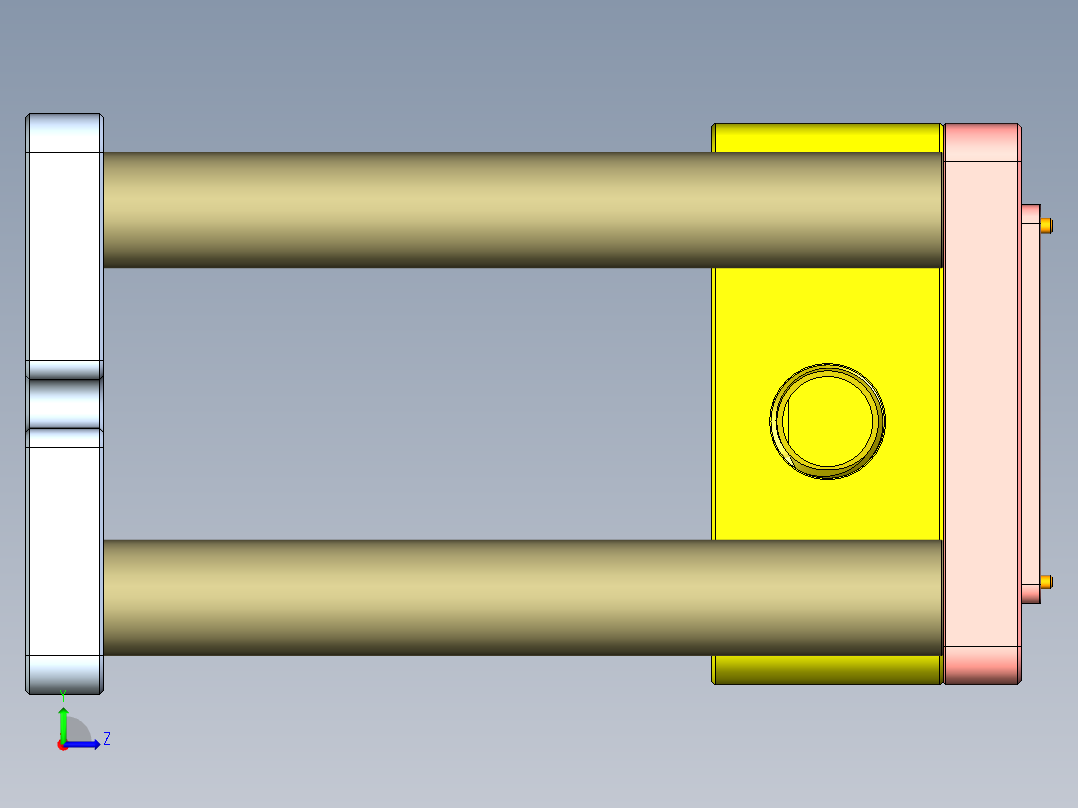 T305-AJ-笔记本CNC工装夹具三维模型CNC4-0516左视图
