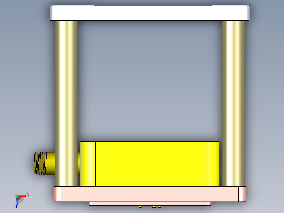 T305-AJ-笔记本CNC工装夹具三维模型CNC4-0516俯视图