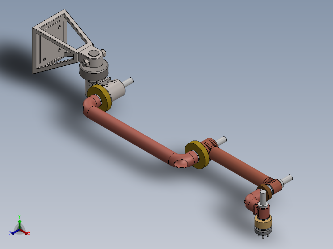 机械臂正等轴测图