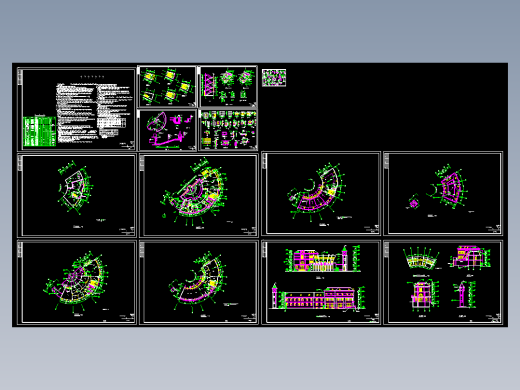 会所全套建筑设计图