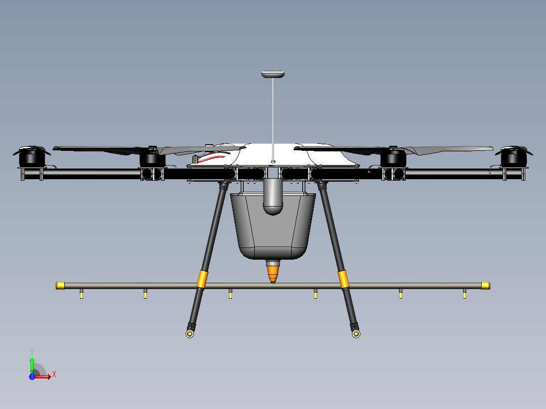 农业无人机前视图