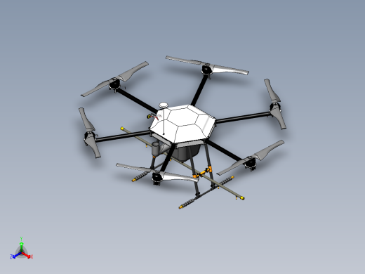 农业无人机正等轴测缩略图