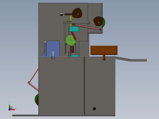 书本打包机设计含三维二维说明书821784前视缩略图