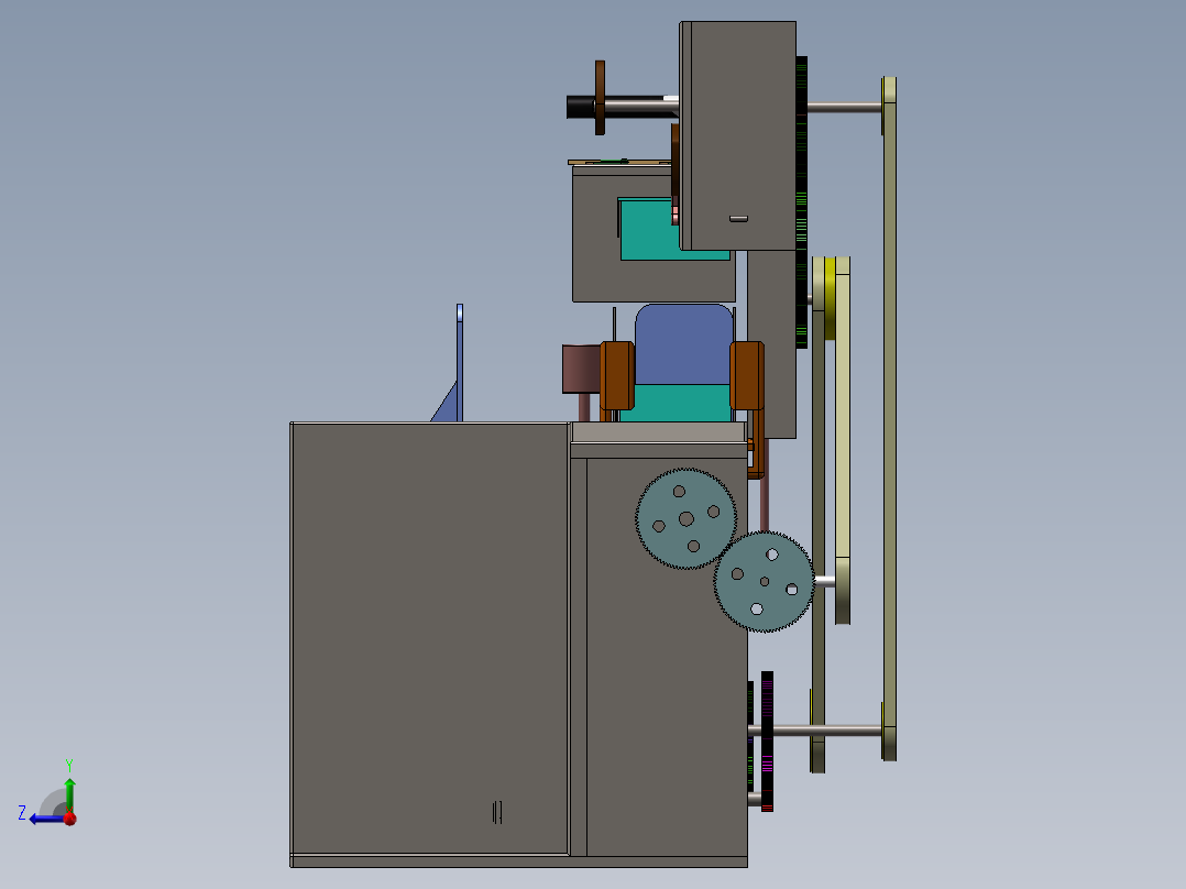 书本打包机设计含三维二维说明书821784右视图