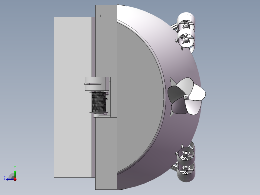 水面垃圾清理及救援船右视缩略图