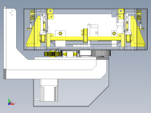 立体仓库式AGV小车旋转移载单元结构设计前视缩略图
