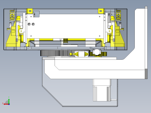 立体仓库式AGV小车旋转移载单元结构设计后视缩略图