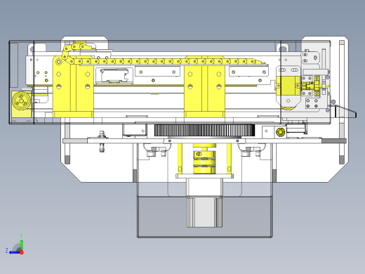 立体仓库式AGV小车旋转移载单元结构设计右视缩略图