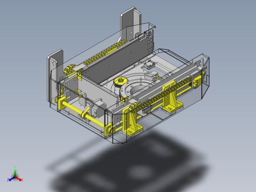 立体仓库式AGV小车旋转移载单元结构设计正等轴测缩略图