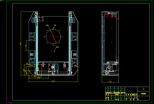 立体仓库式AGV小车旋转移载单元结构设计缩略图