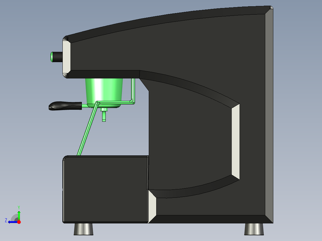 B3004221-RANCILIO咖啡机右视图