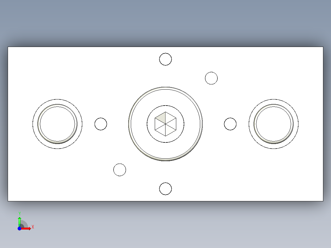 负间隙整修模风扇配件前视图