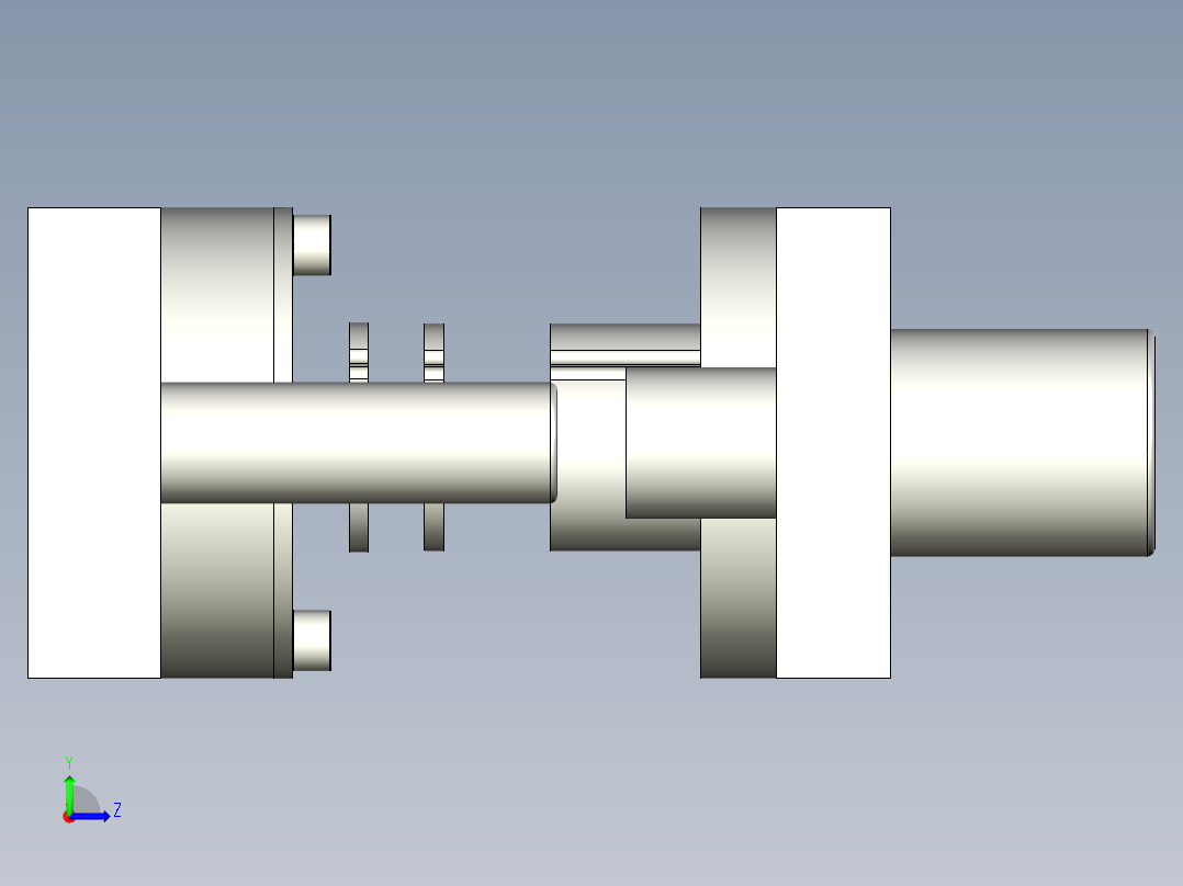 负间隙整修模风扇配件左视图