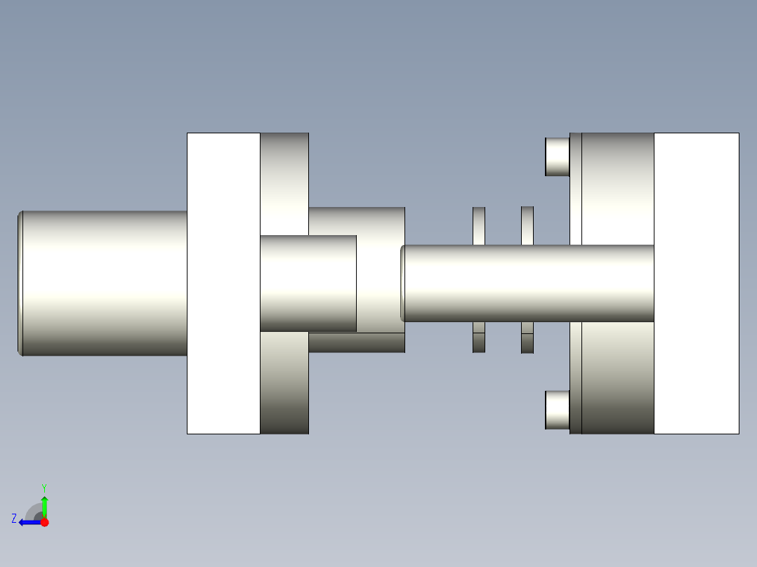 负间隙整修模风扇配件右视图