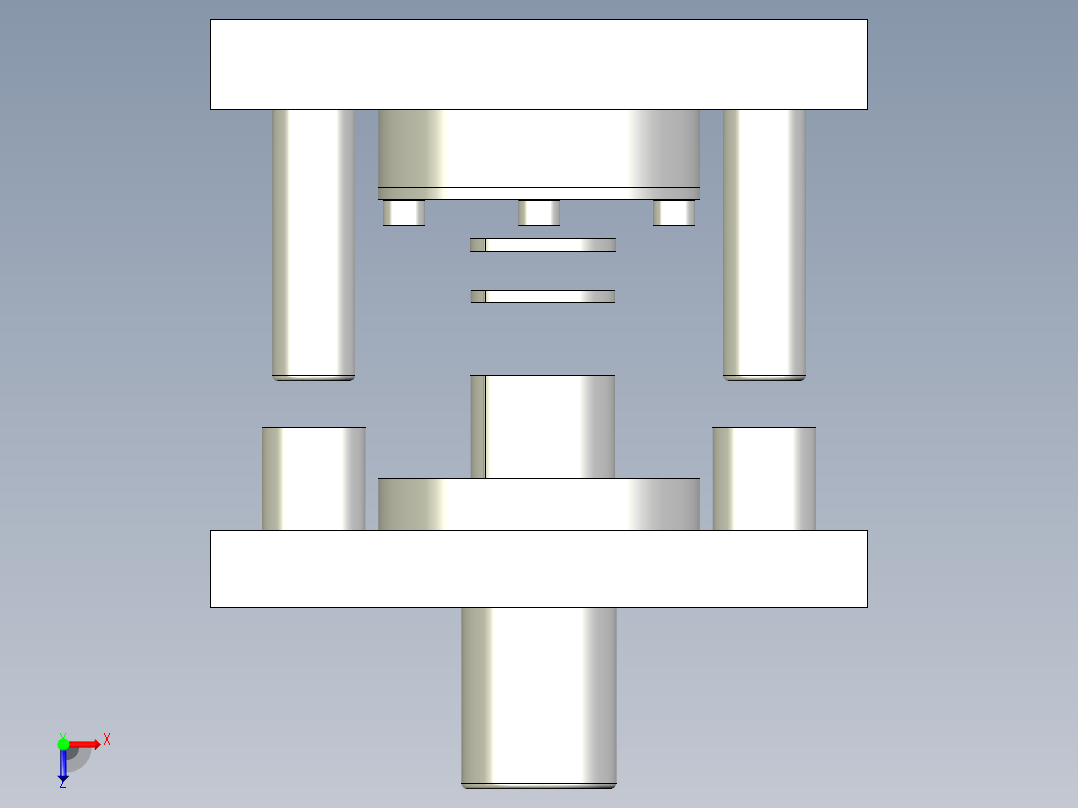 负间隙整修模风扇配件俯视图