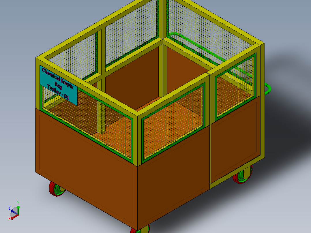 带门大工具材料推车