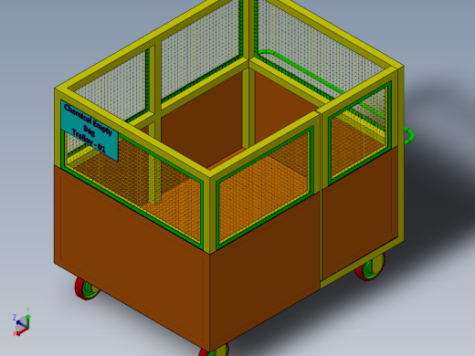 带门大工具材料推车