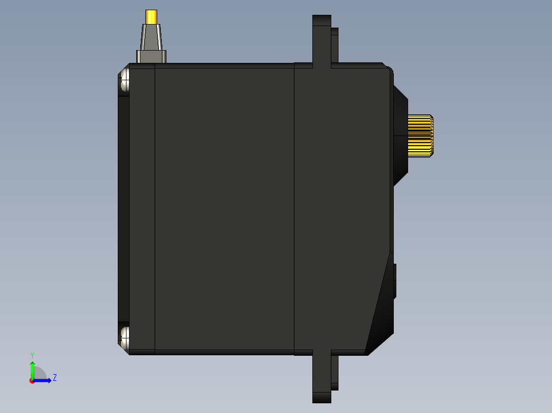 DS-538MG伺服电机左视图