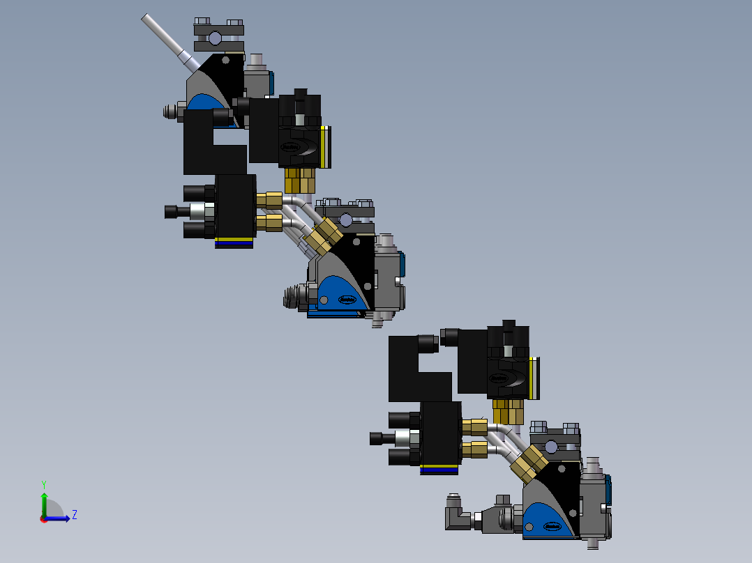 11款最新Nordson模块点胶阀左视图
