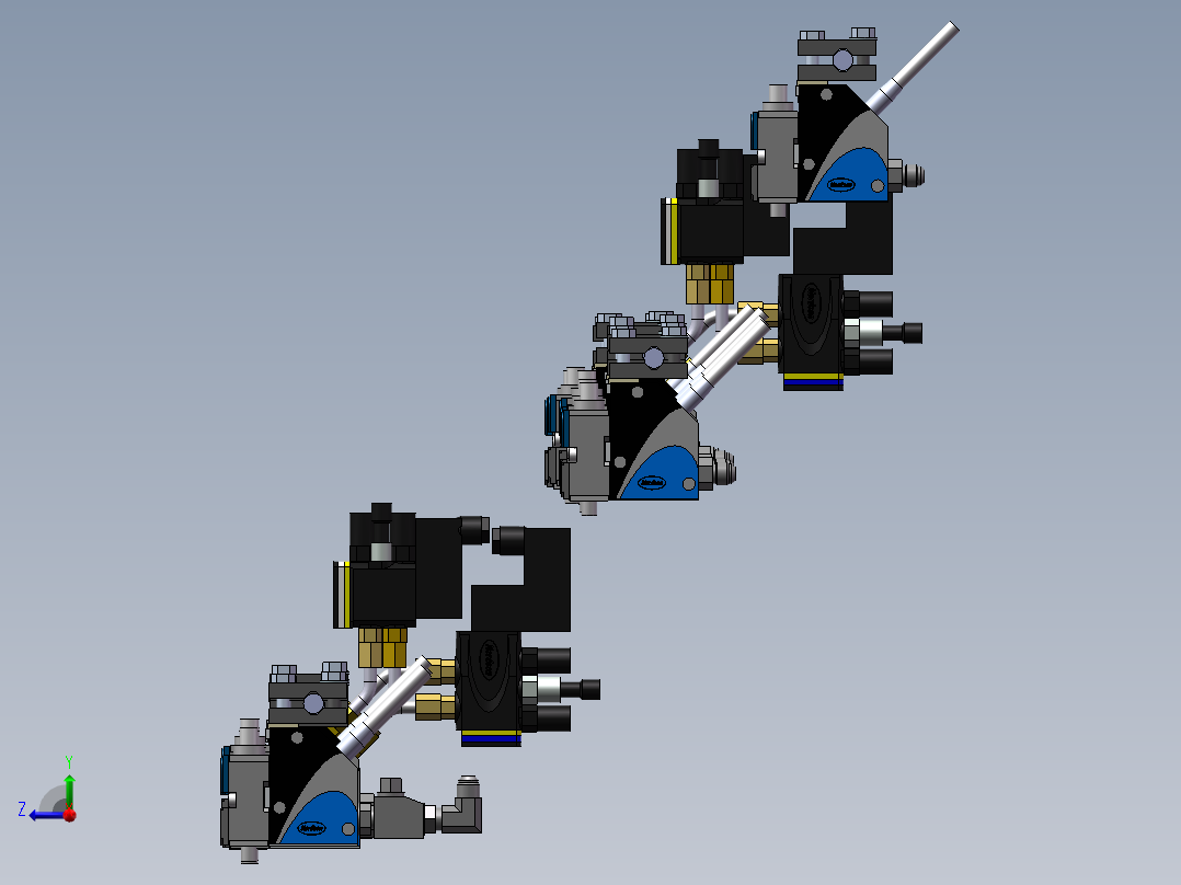 11款最新Nordson模块点胶阀右视图