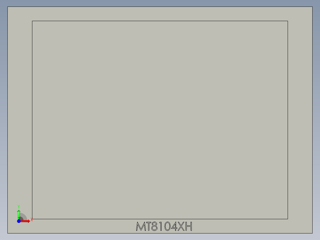 624觸摸屏-MT8104XH前视图