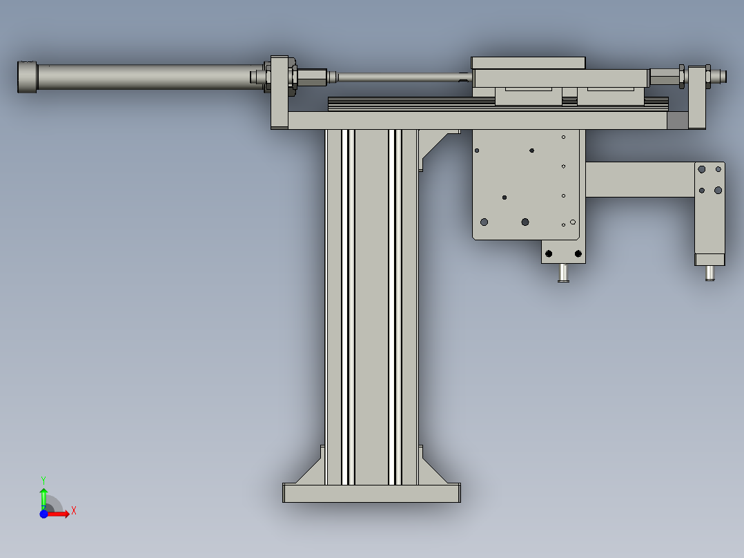 P000平垫入料机构前视图