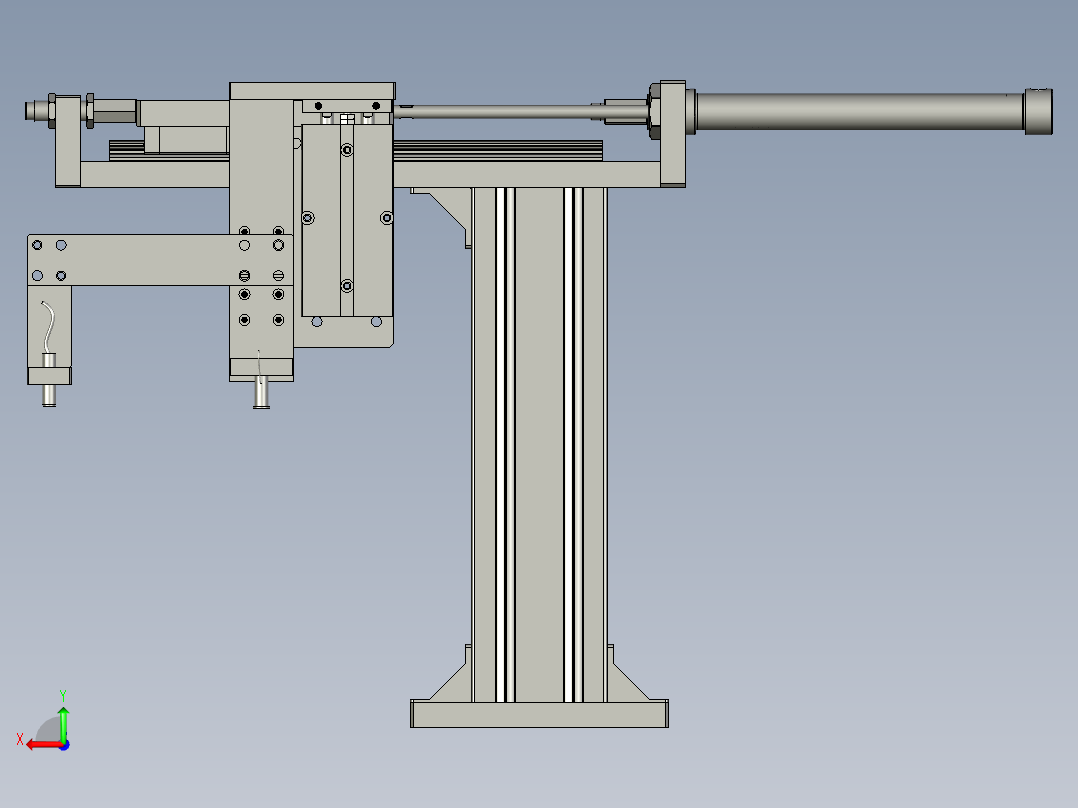 P000平垫入料机构后视图