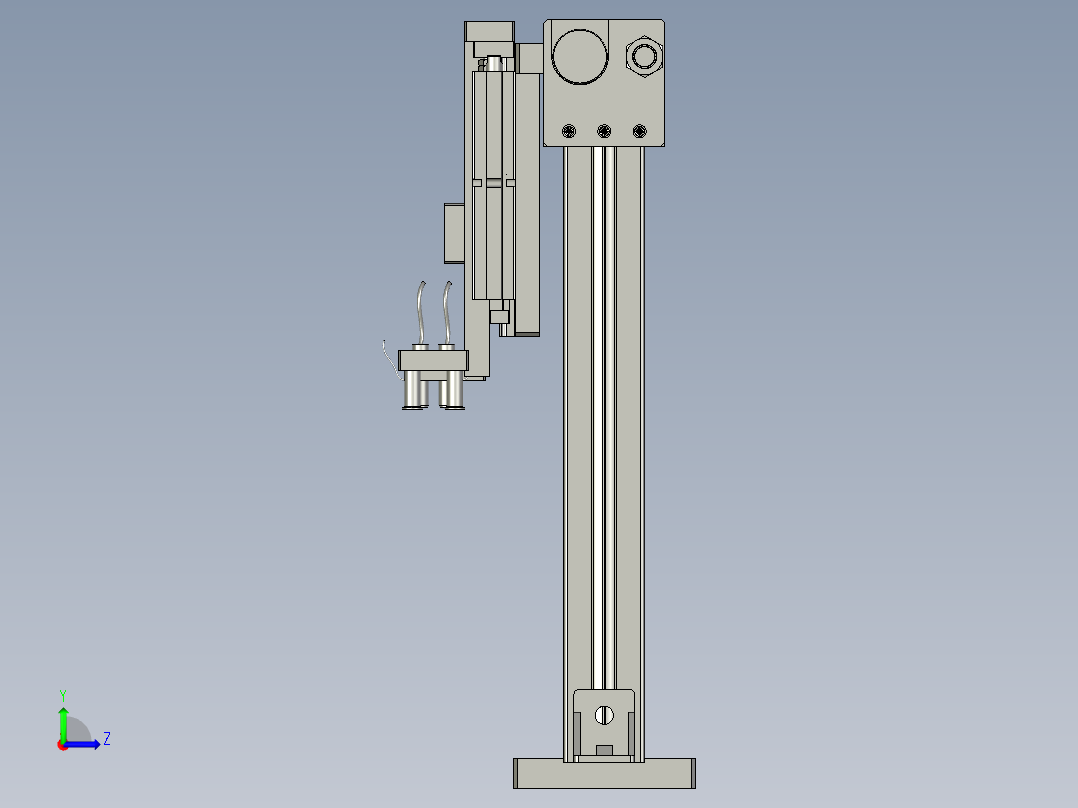 P000平垫入料机构左视图
