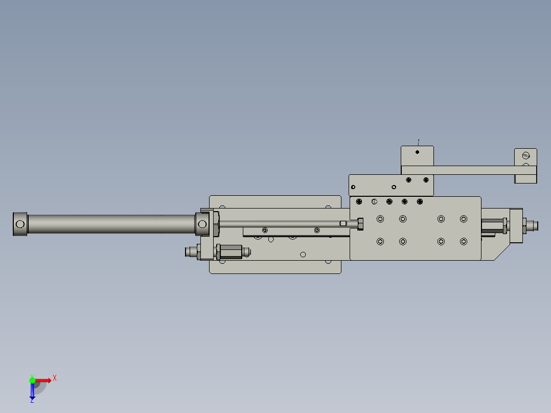 P000平垫入料机构俯视图