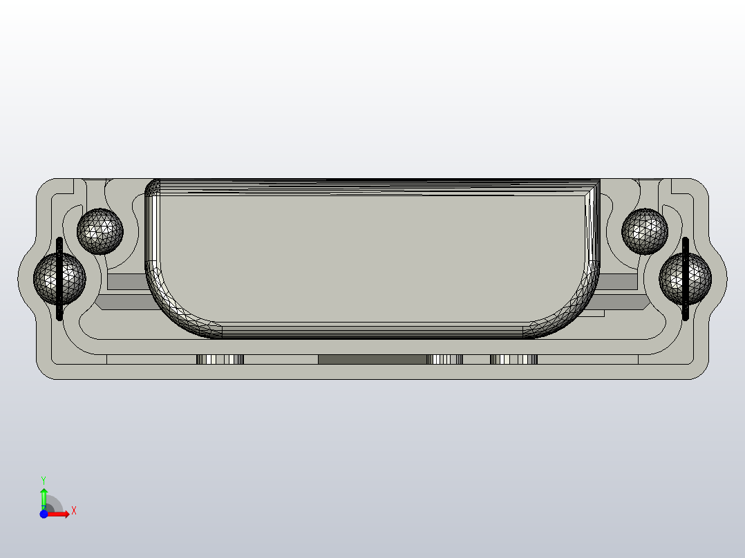 橱柜抽屉导轨前视图