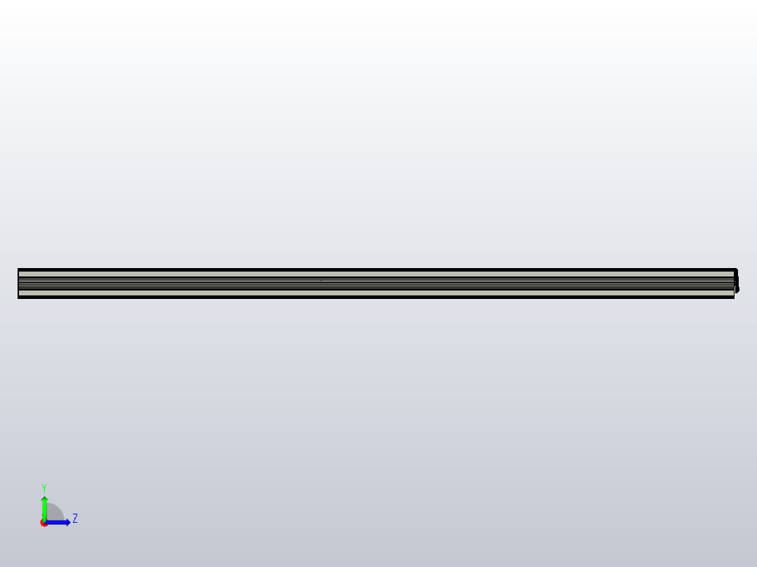 橱柜抽屉导轨左视图